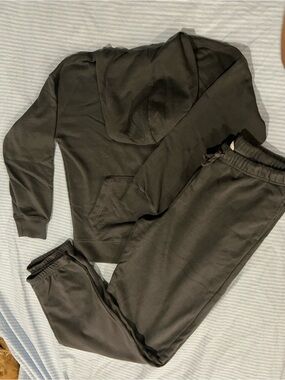 Dark Grey Hoodie & Jogger Set
